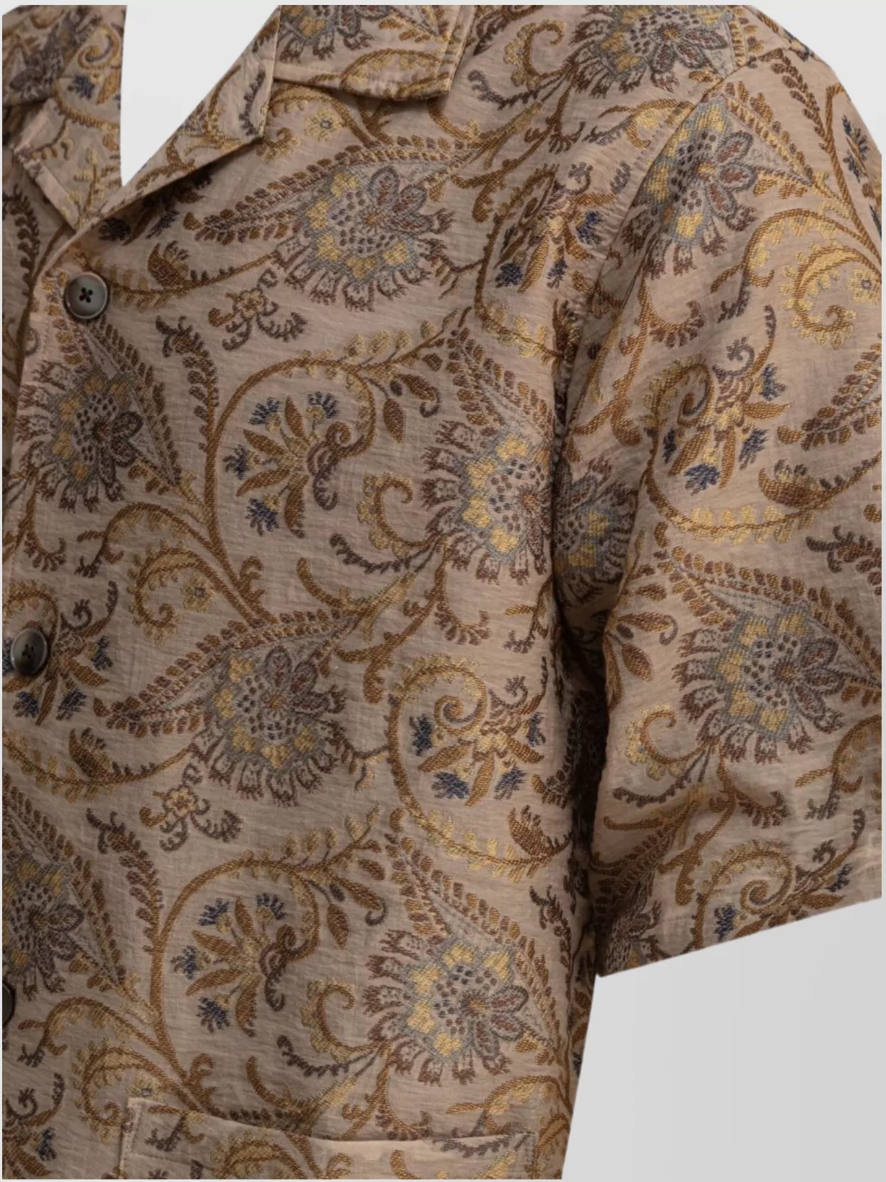 NEEDLES PATTERNED LIGHTWEIGHT SHORT SLEEVE SHIRT