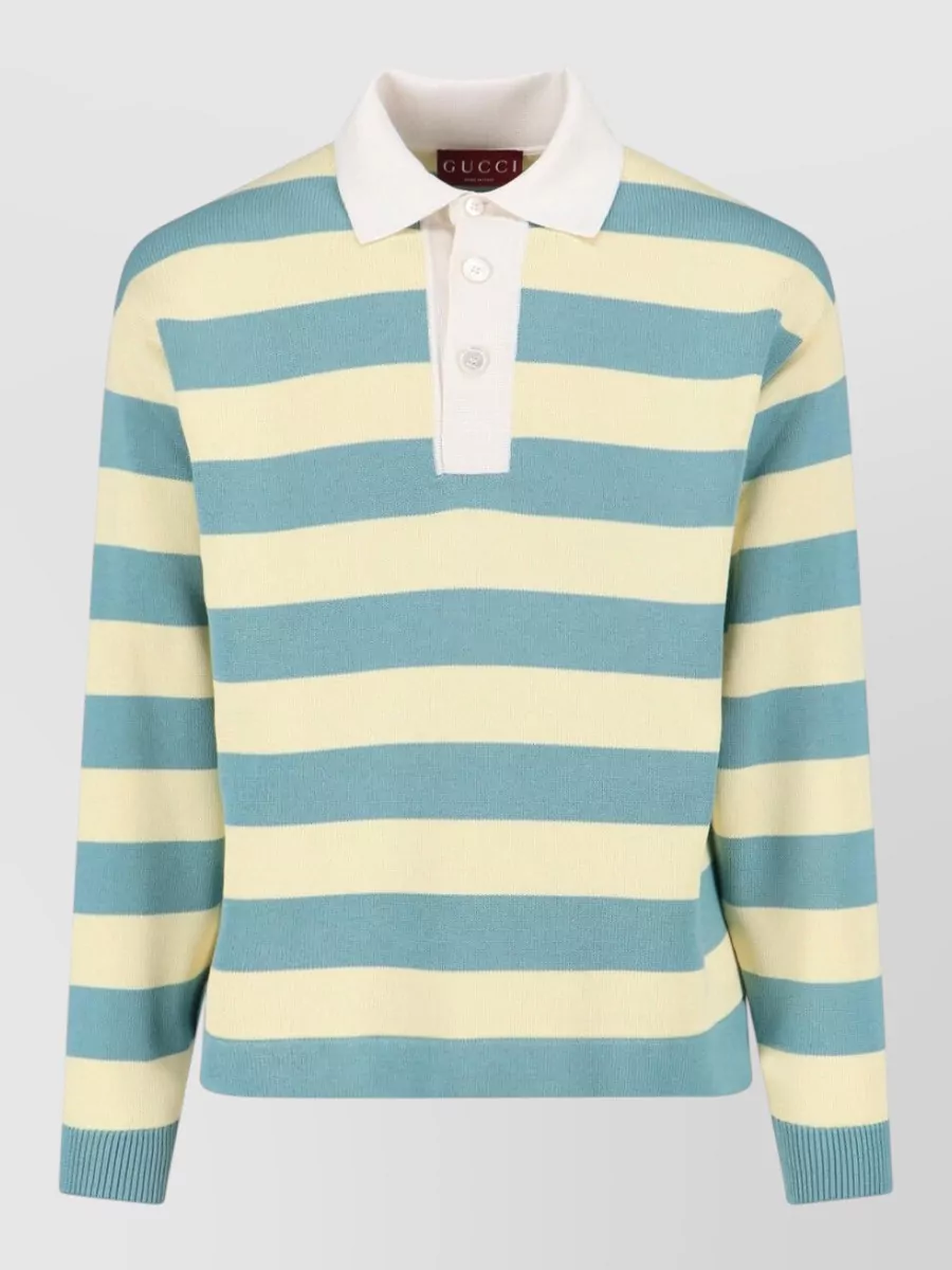 Gucci silk polo shirt