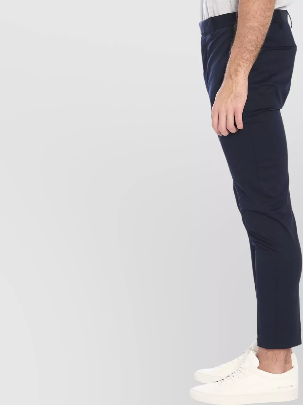 Pt Torino Slim Fit Cropped Trousers