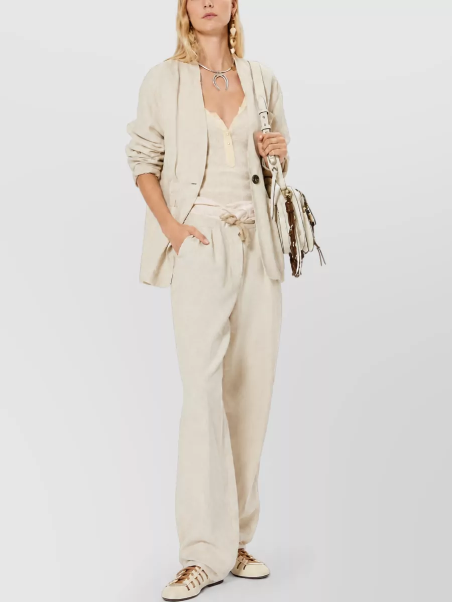 Isabel Marant Linen Silk Suit Jacket