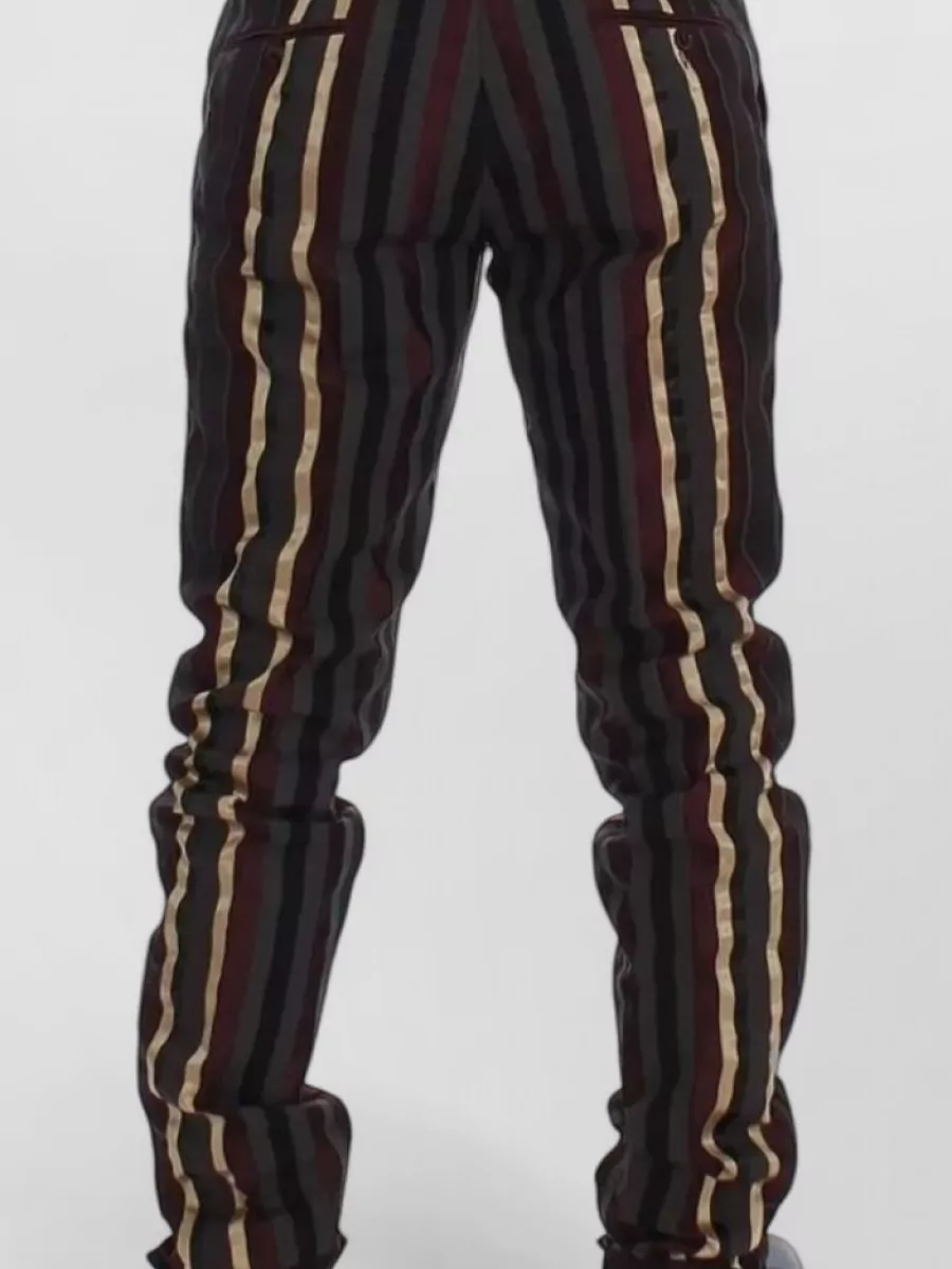 Dolce&Gabbana Wool Slim-Fit Striped Three-Piece Suit