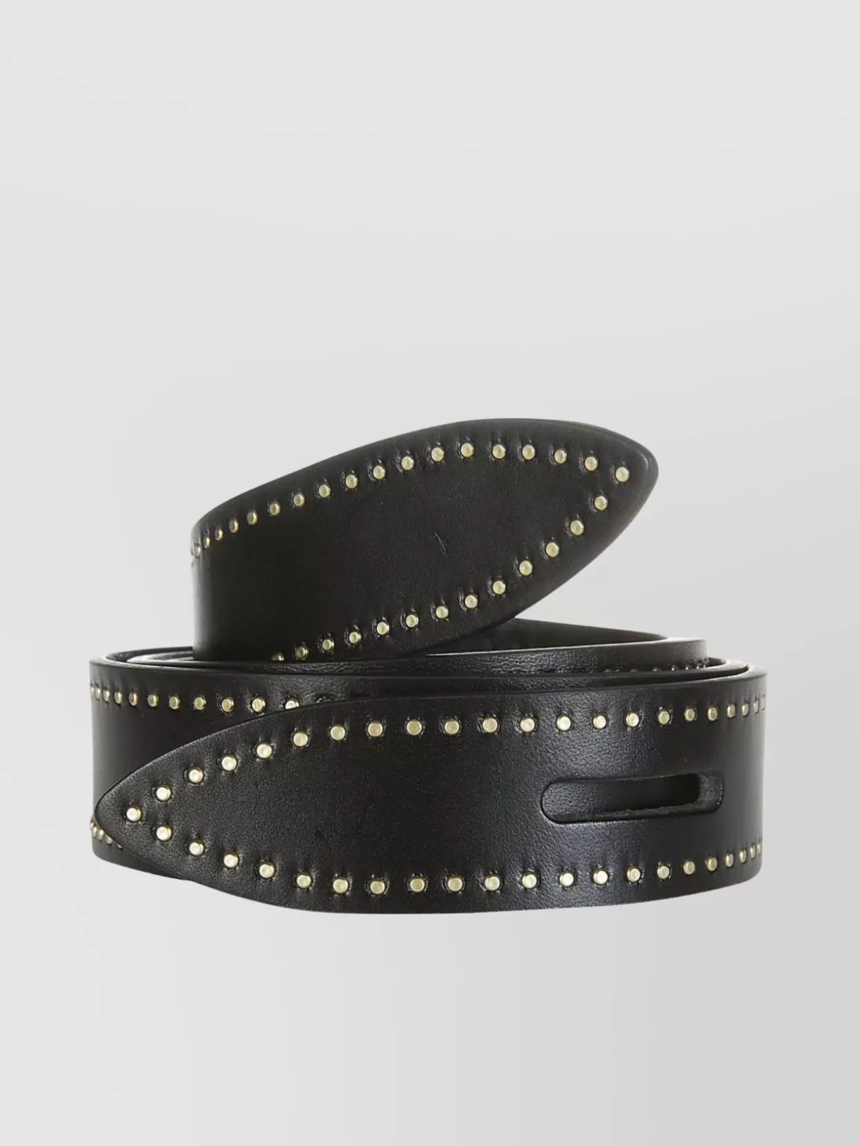 Shop Isabel Marant Étoile Adjustable Leather Studded Belt