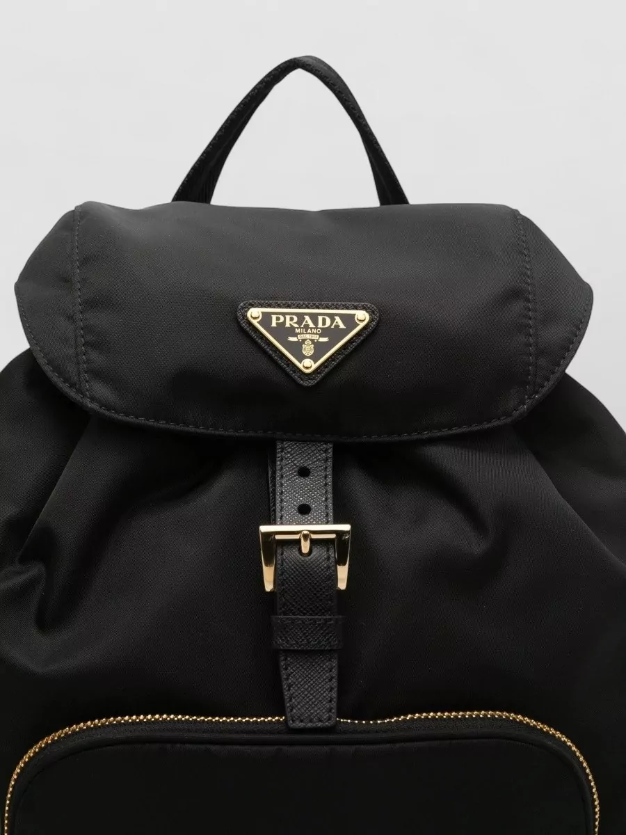 Prada Functional Backpack With Adjustable Straps And Pocket