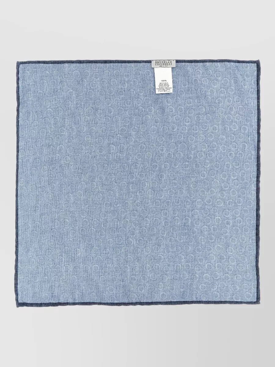 Brunello Cucinelli Silk Polka Dot Pocket Square