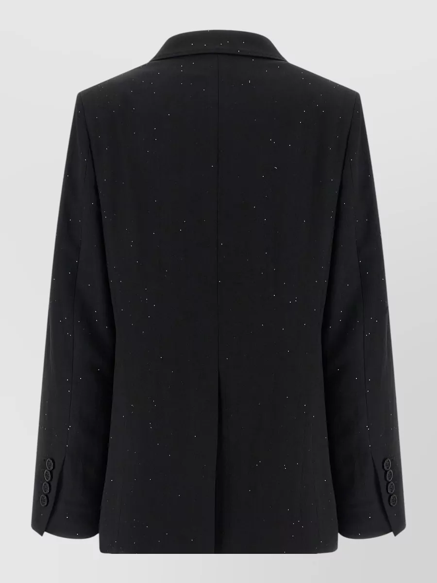 Herno Double-Breasted Micro Sequin Blazer