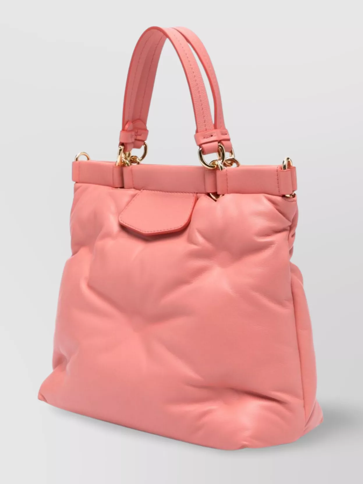 Maison Margiela Small Padded Leather Tote Bag
