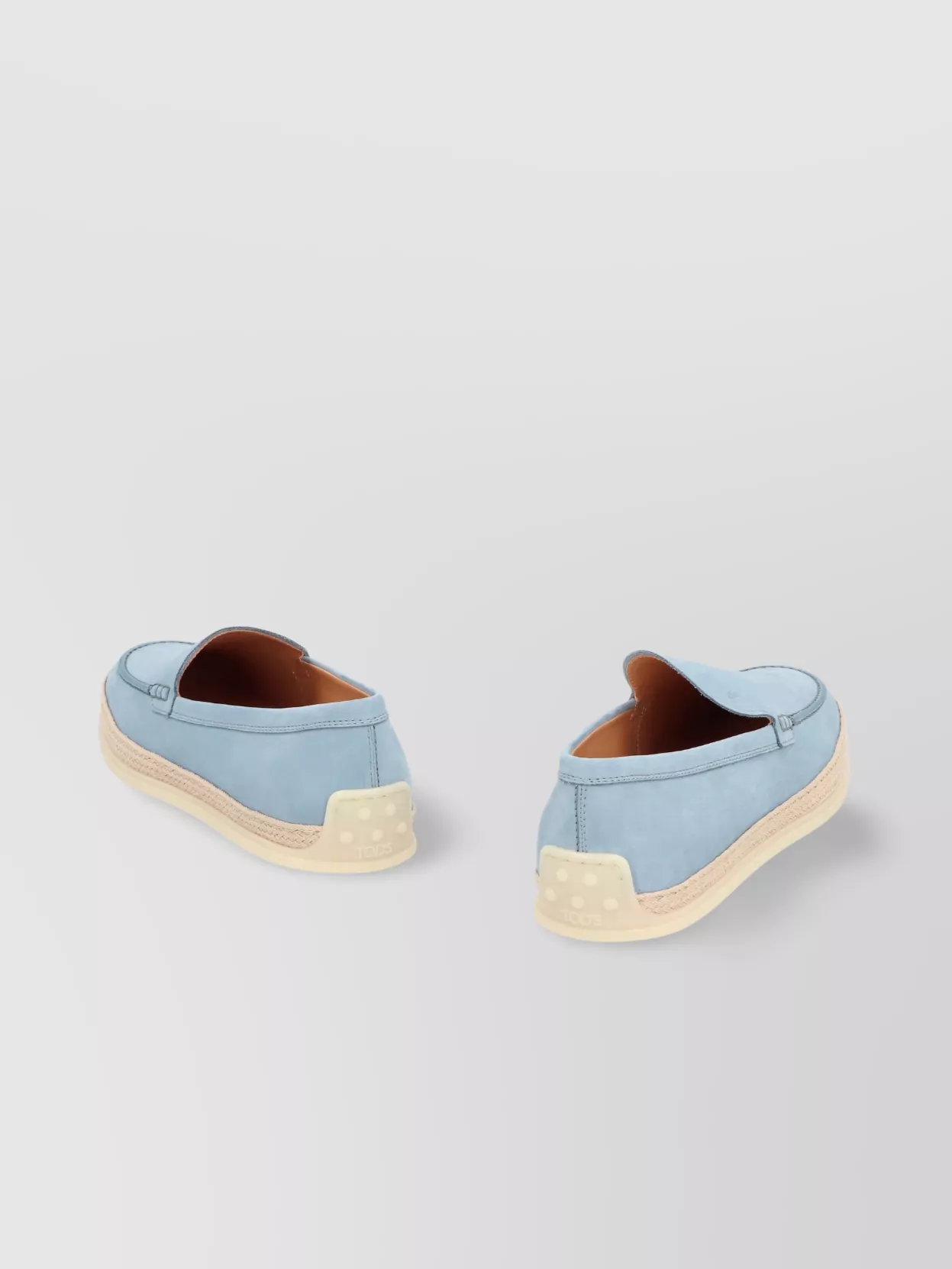 Tod's Leather Slip-on Loafers Espadrille Sole