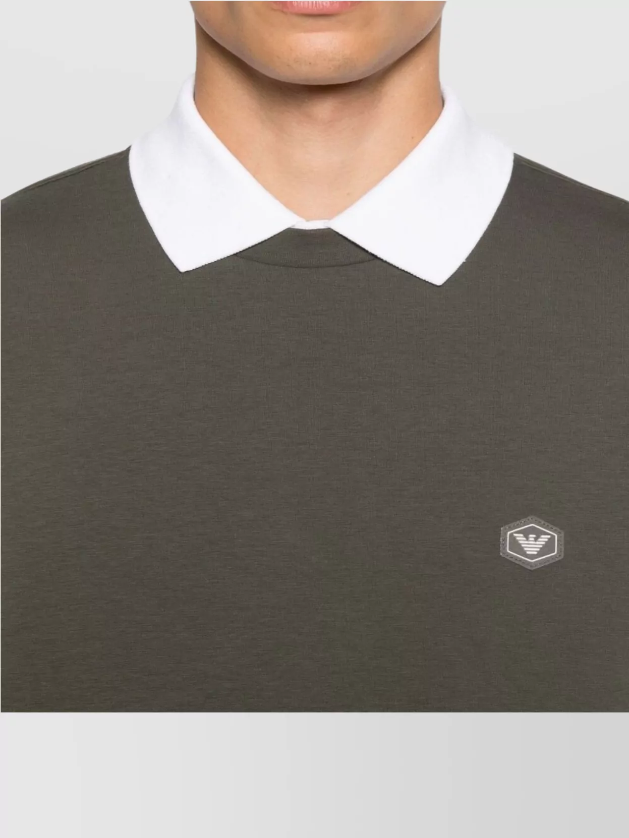 Emporio Armani Crewneck Sweatshirt In Cotton