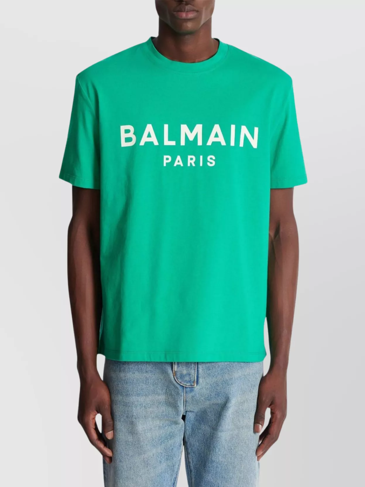 Balmain Paris Print T-Shirt Short Sleeves