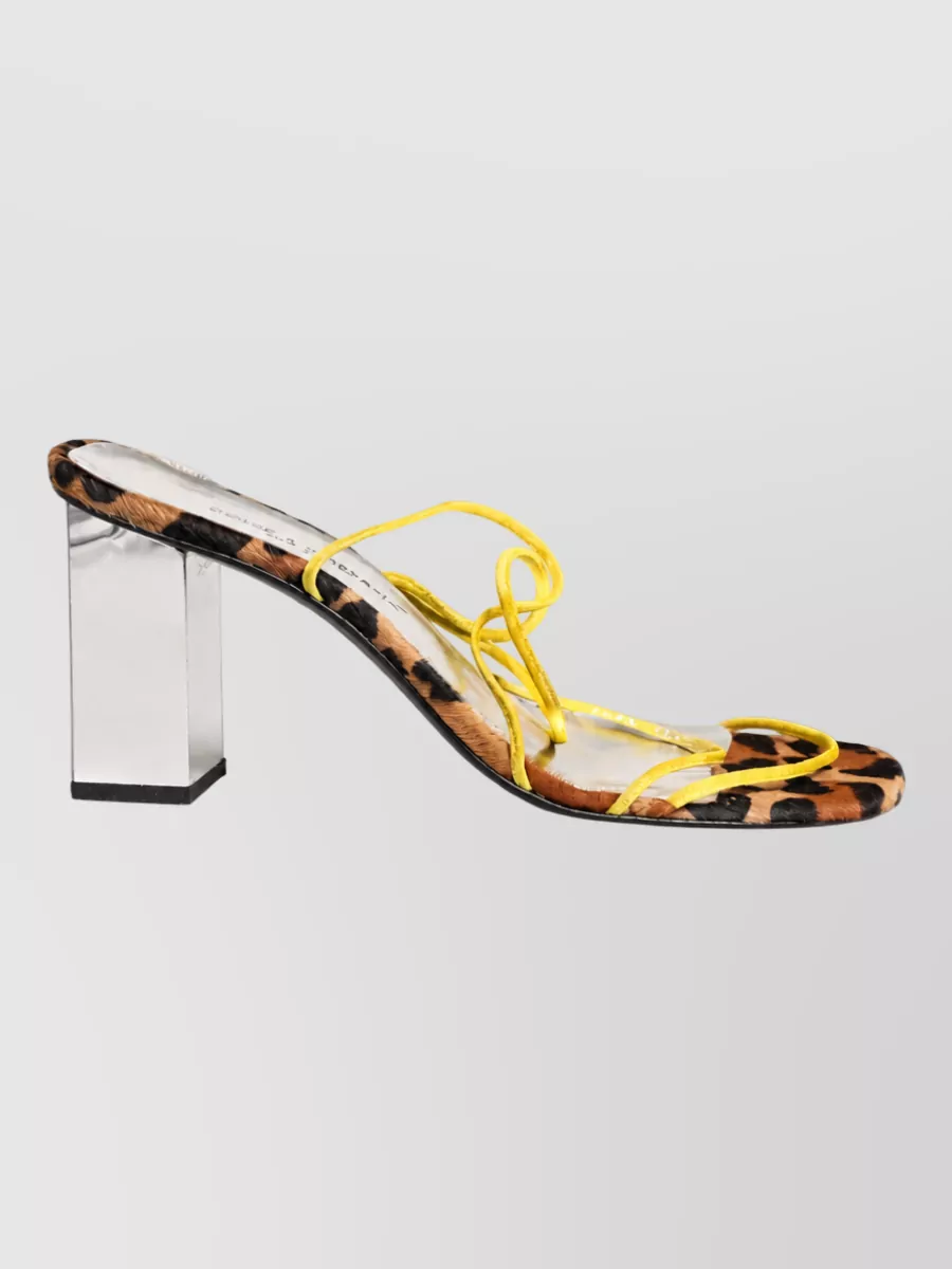 Dolce&Gabbana Leather Block Heel Mules