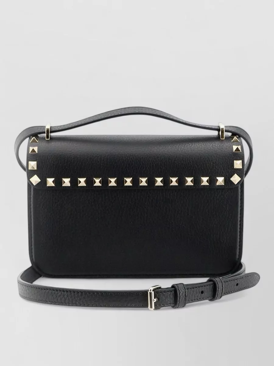 Valentino Garavani rockstud spike small leather clutch bag