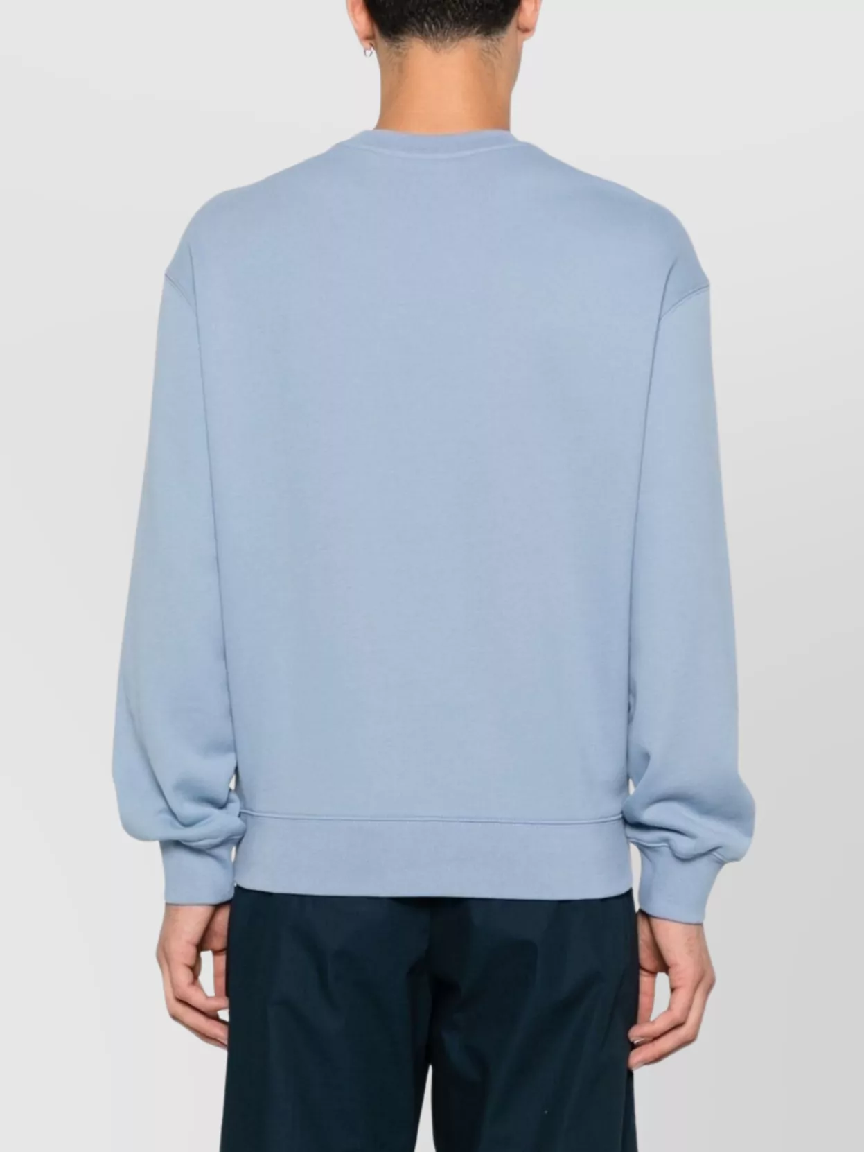 Maison Kitsuné Fox Standing Cotton Crew Neck Sweatshirt
