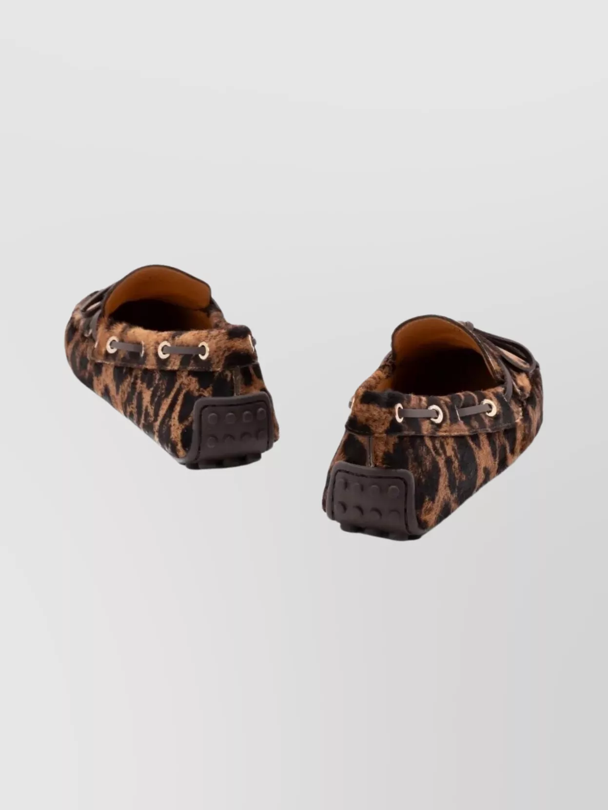 Tod's Leopard-Print Calf Hair Loafers