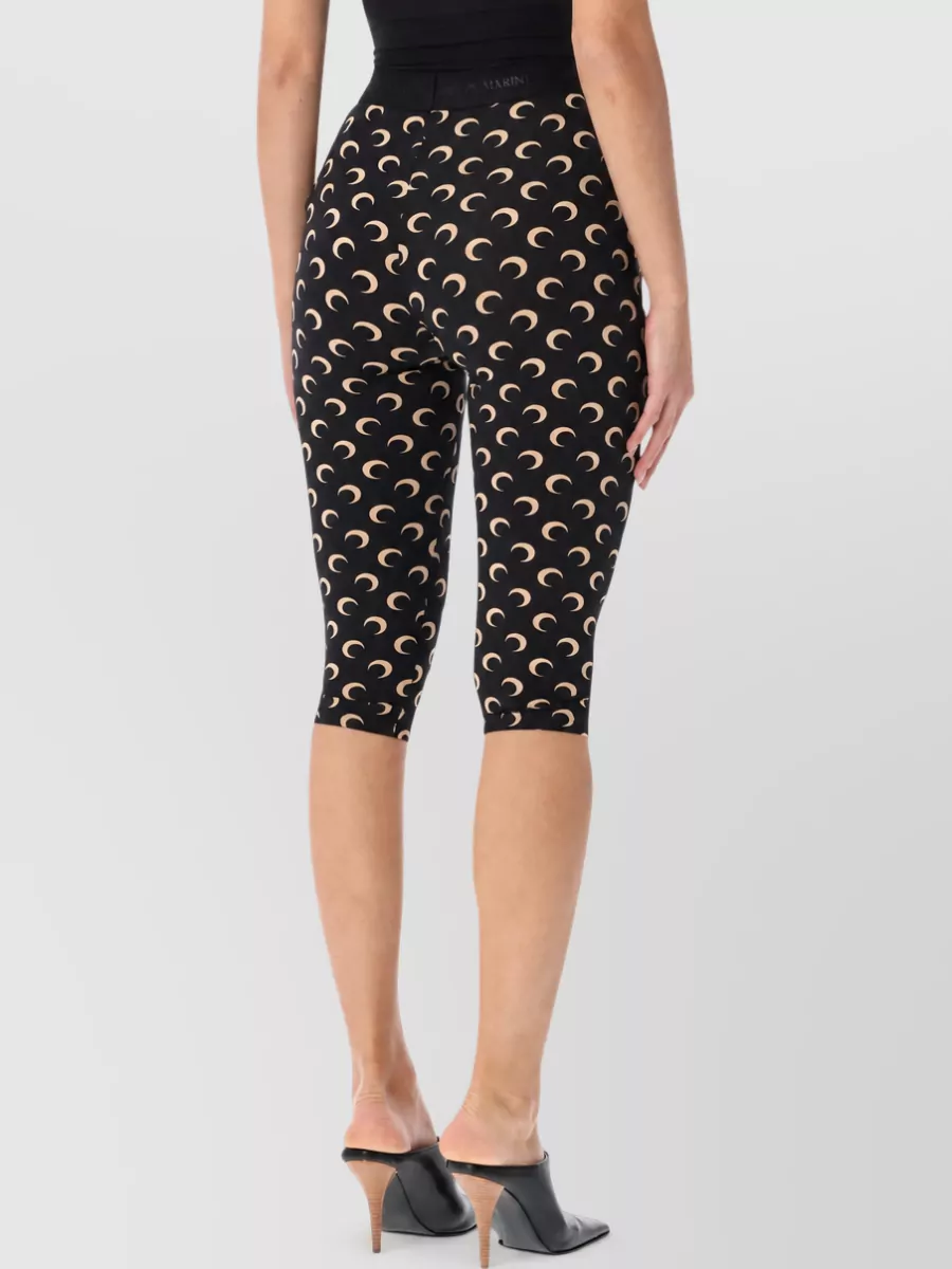 Marine Serre Classic Moon Capri Leggings