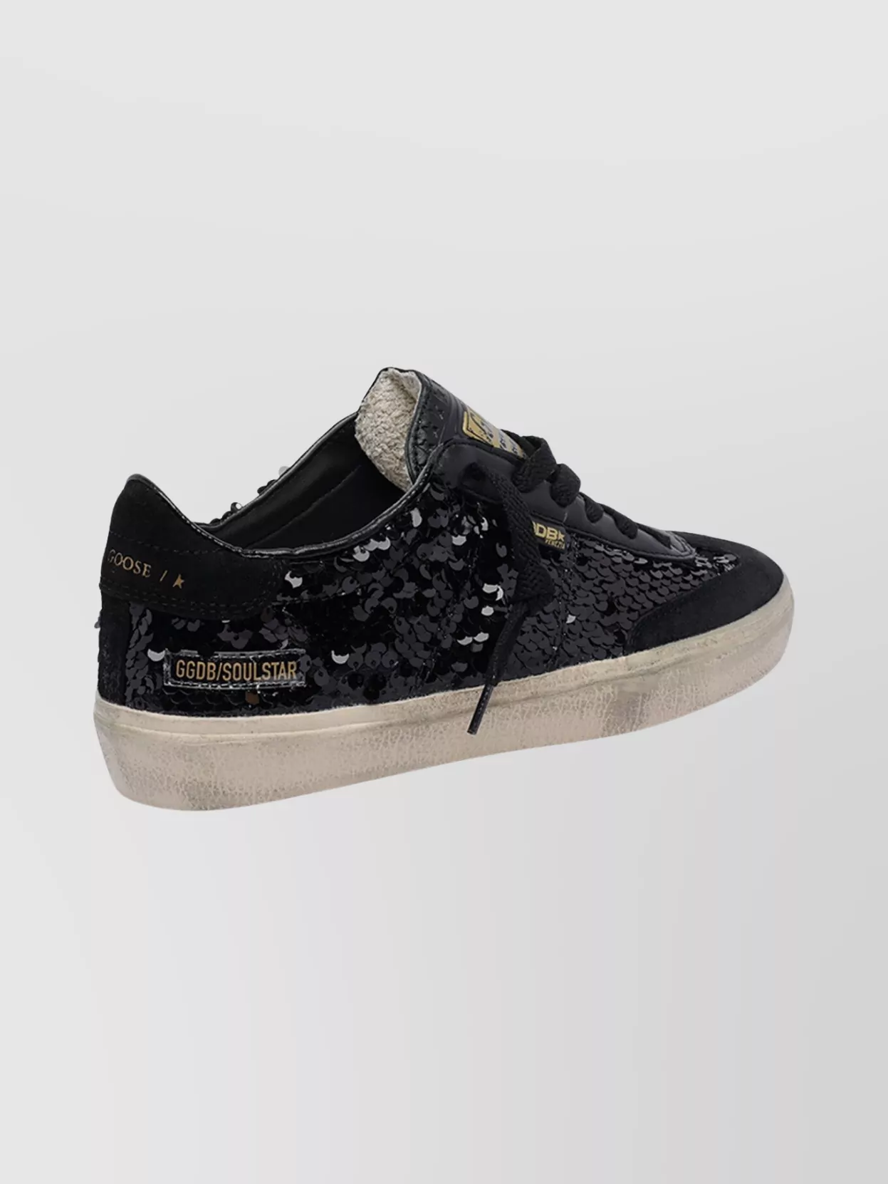 Golden Goose Sequin Embellished Round Toe Sneakers
