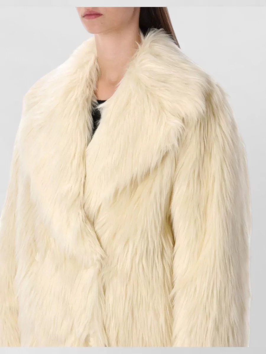 Stand Studio Faux Fur Double-Breasted Coat