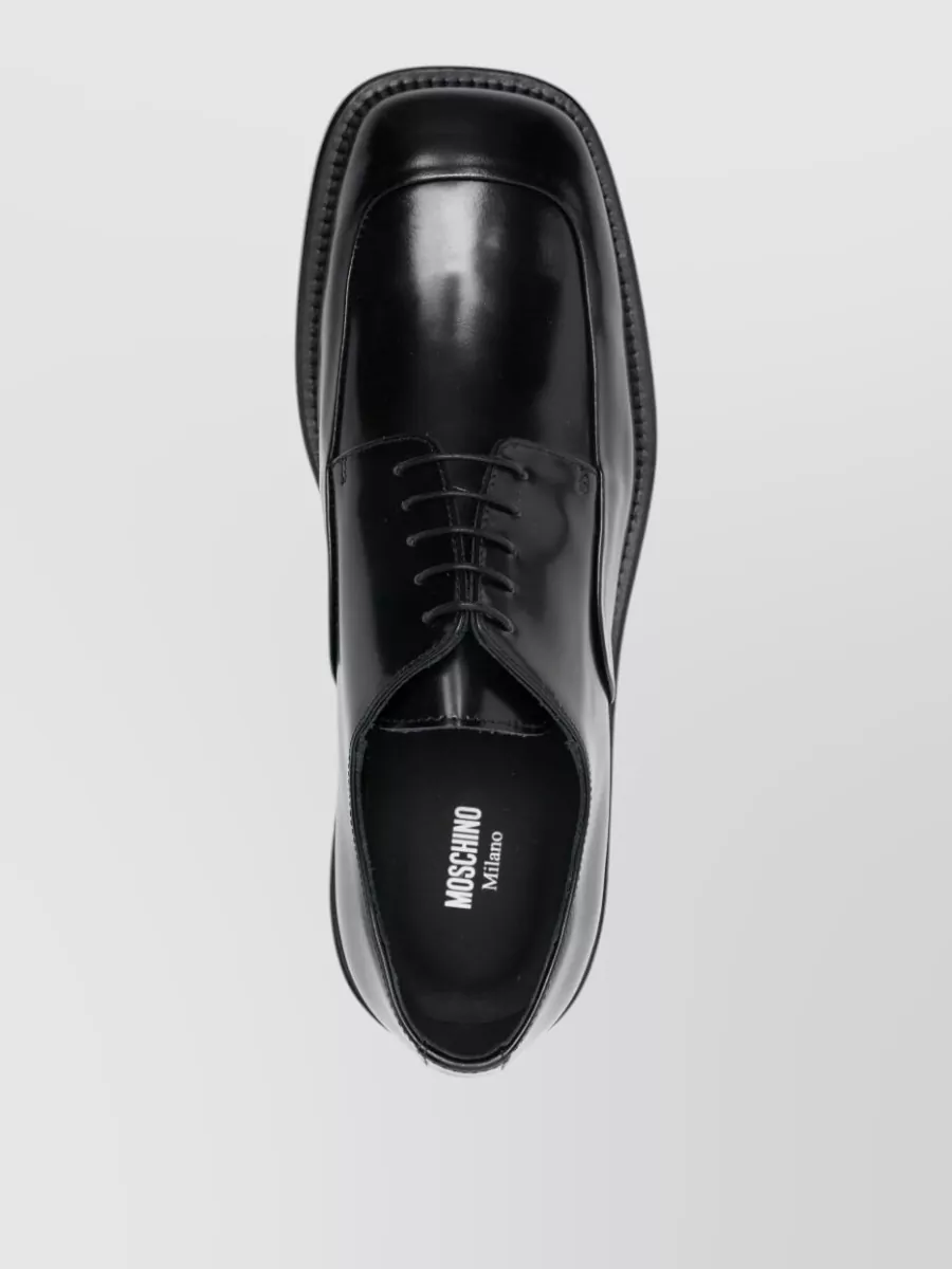 Moschino Leather Derby Shoes