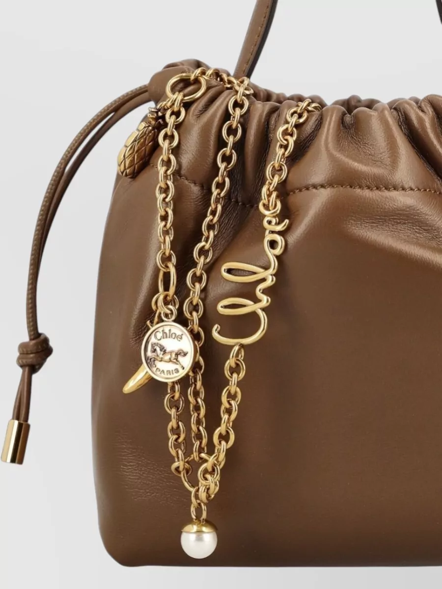 Chloé Chloé Icons Mini Leather Bucket Bag