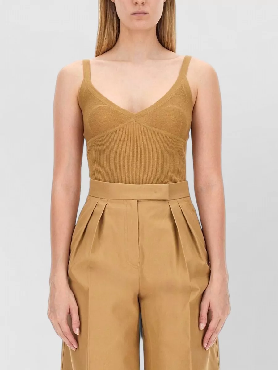 Max Mara Silk cashmere slim-fit knitted top