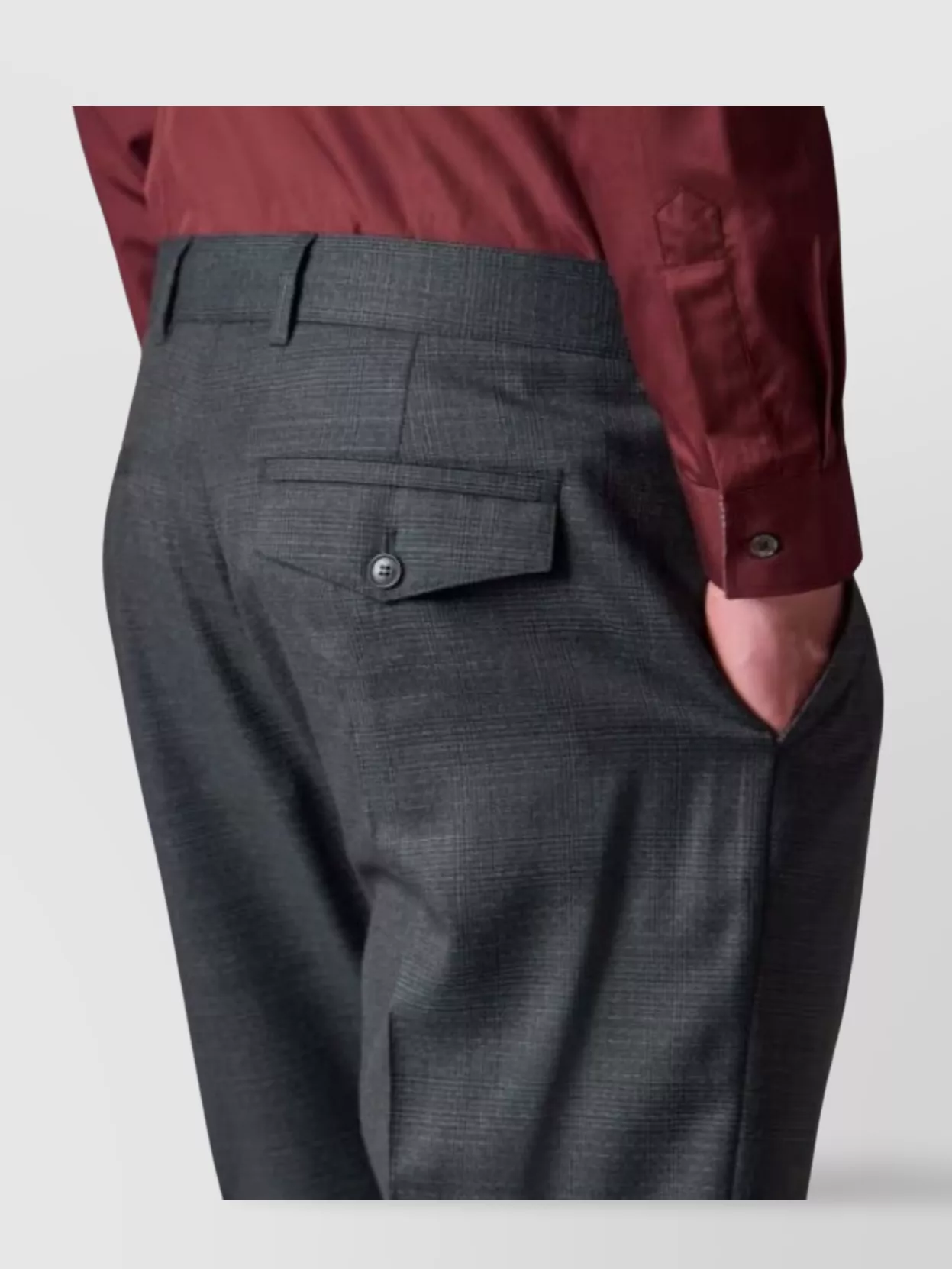 Paul Smith Pleated Trousers With Side And Back Pockets