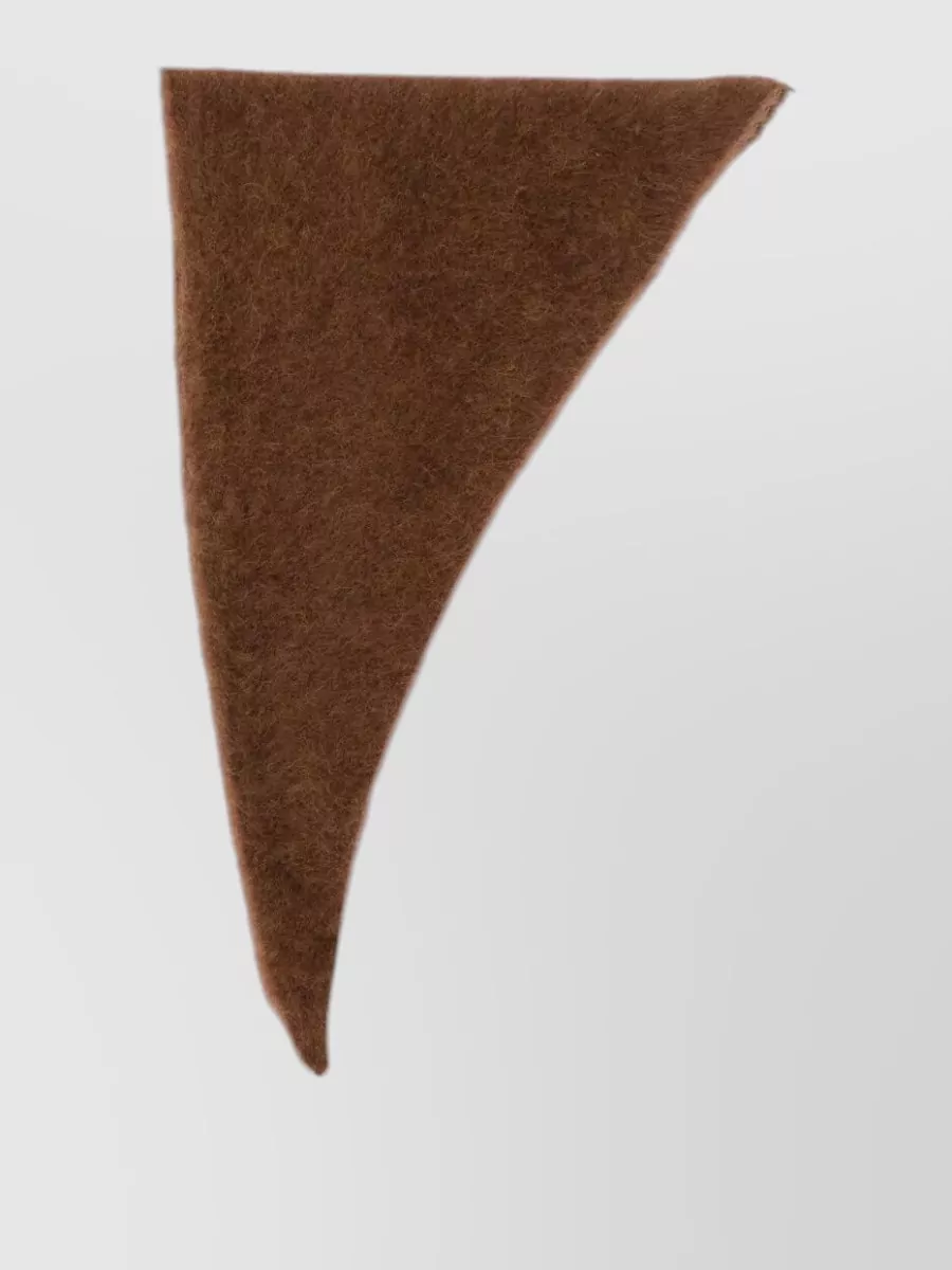 Uma Wang alpaca wool triangle scarf