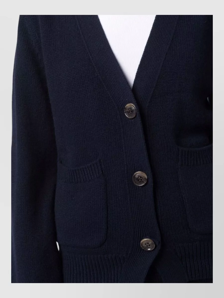 Lisa Yang Cashmere ribbed v-neck cardigan