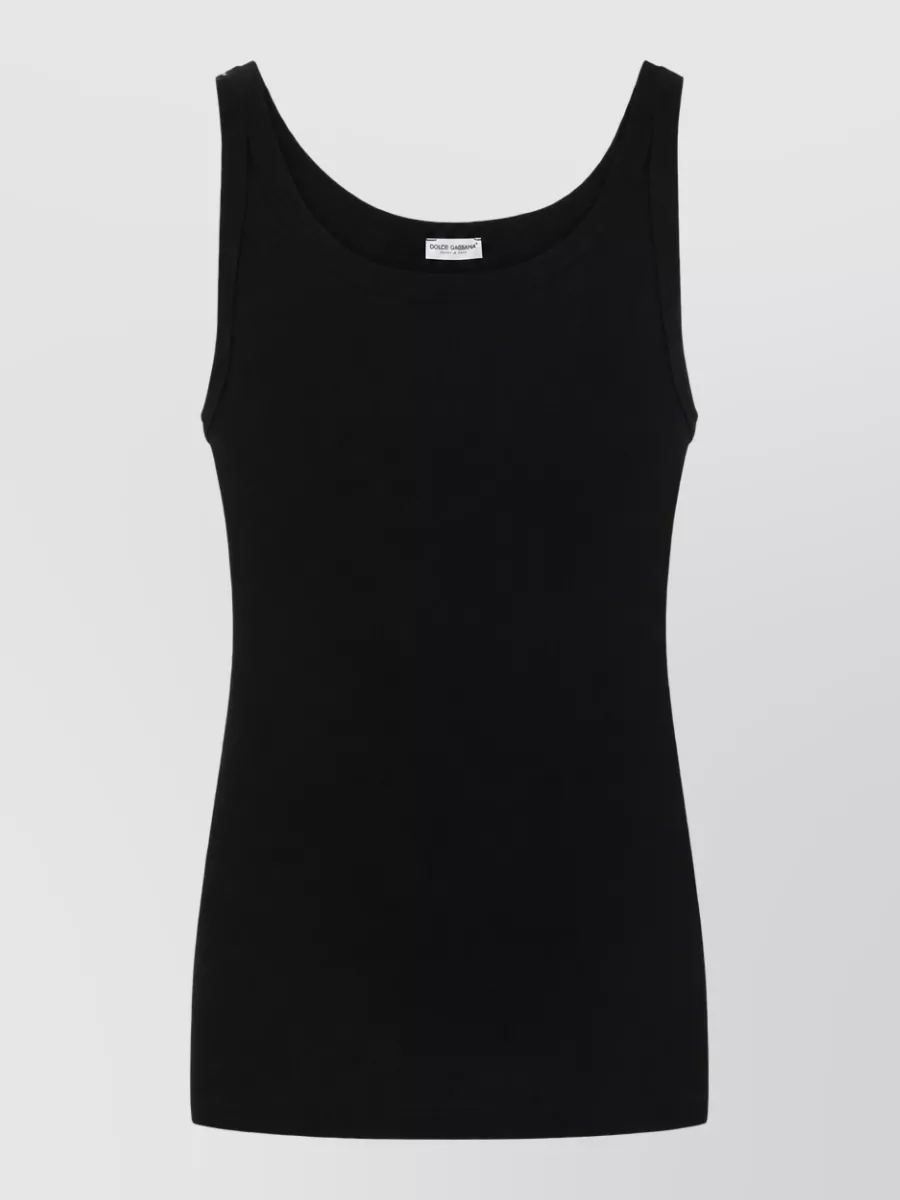 Dolce&Gabbana Marcello Ribbed Tank Top Adjustable Straps