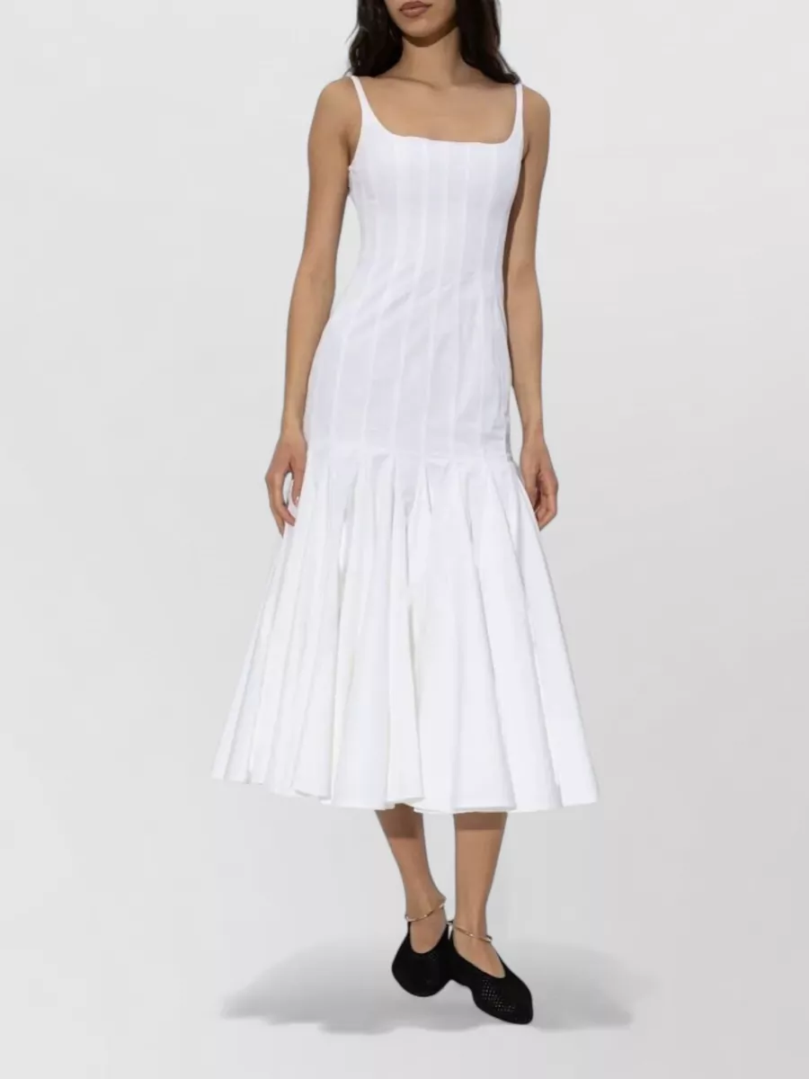 Jacquemus Agave Dress Square Neckline Flared Skirt