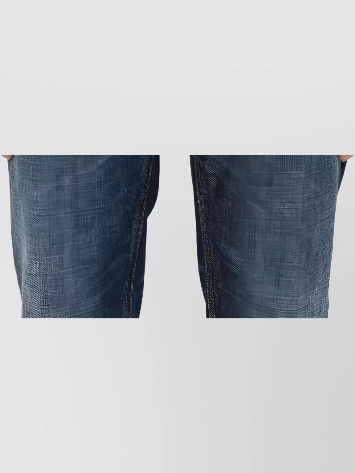 Dondup Distressed Denim Trousers Featuring Whiskering