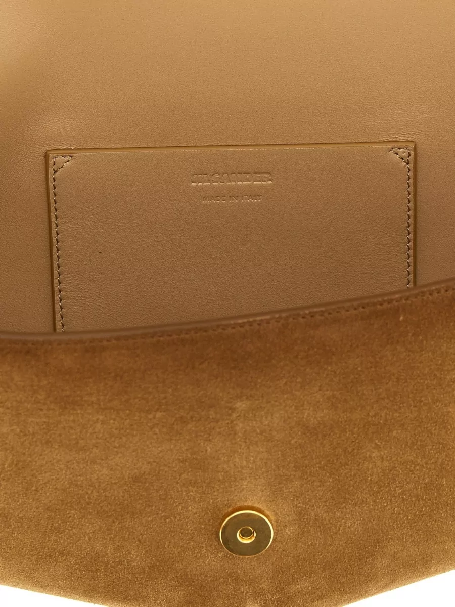 Jil Sander Suede Clutch Bag