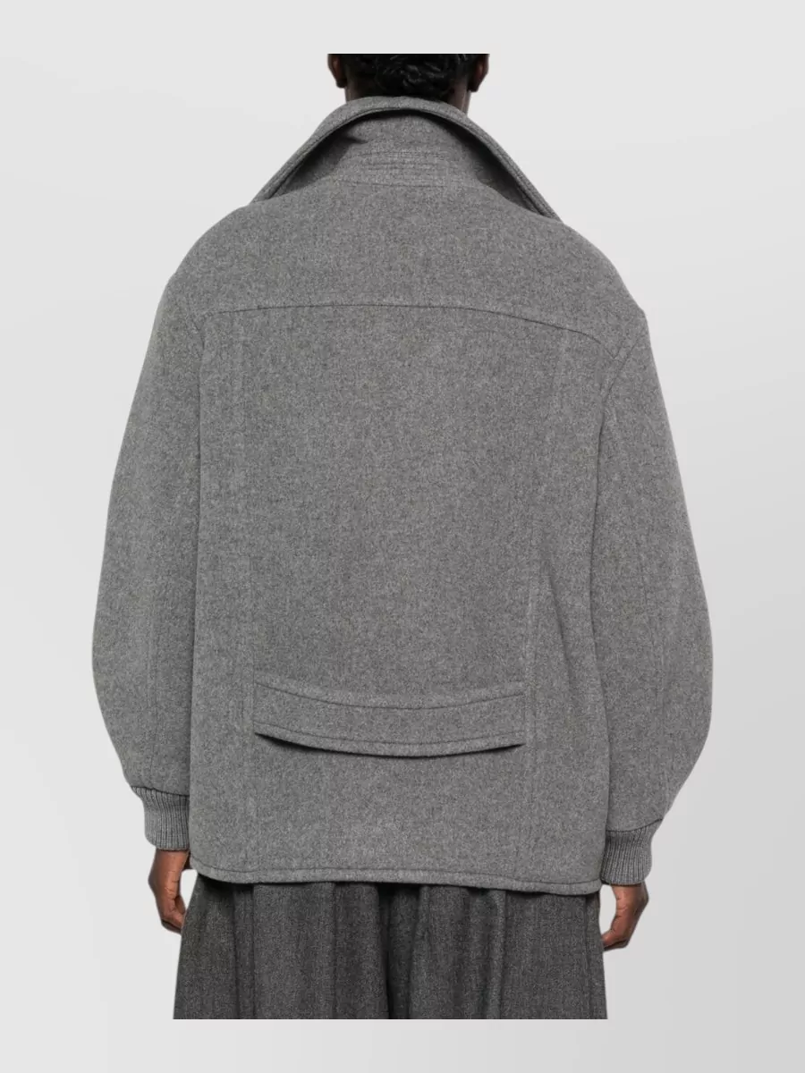 Moschino Wool Double-Breasted Coat
