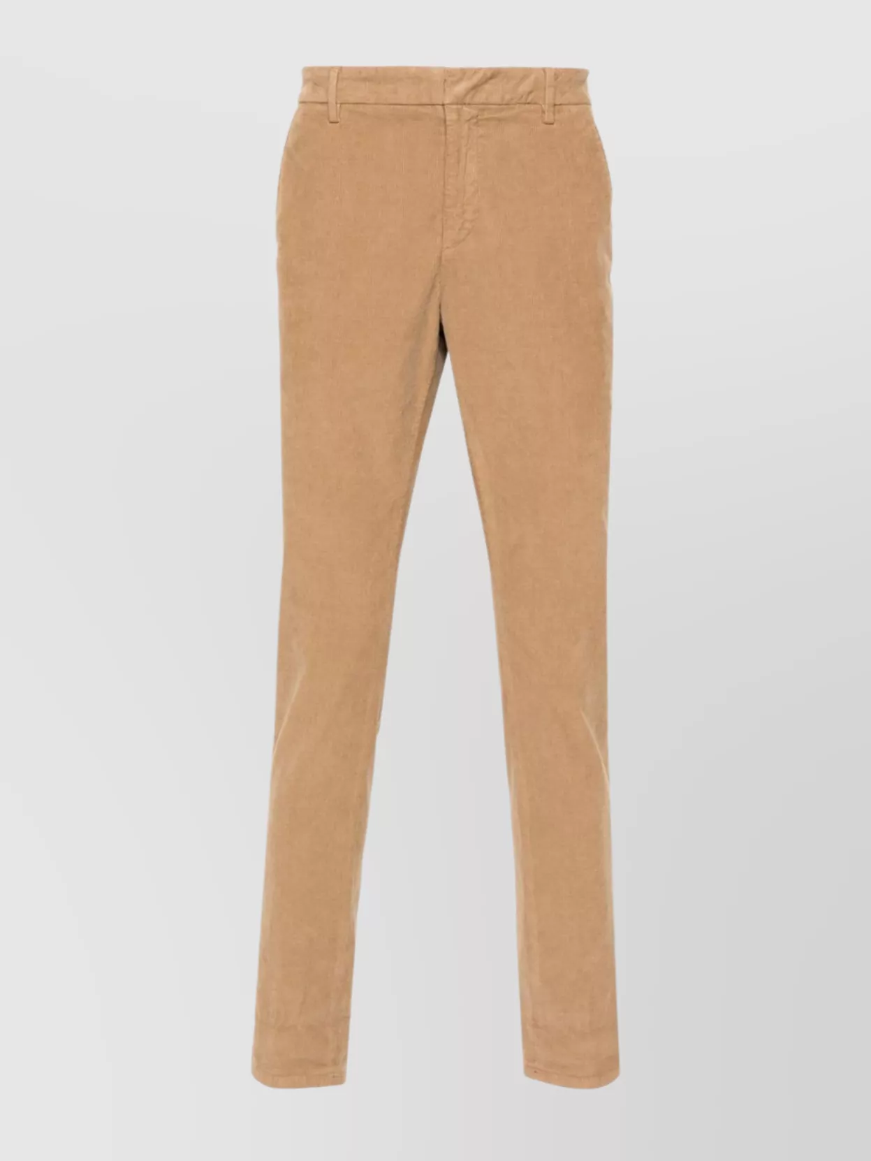 Dondup Trousers With Belt Loops And Pockets In Nude