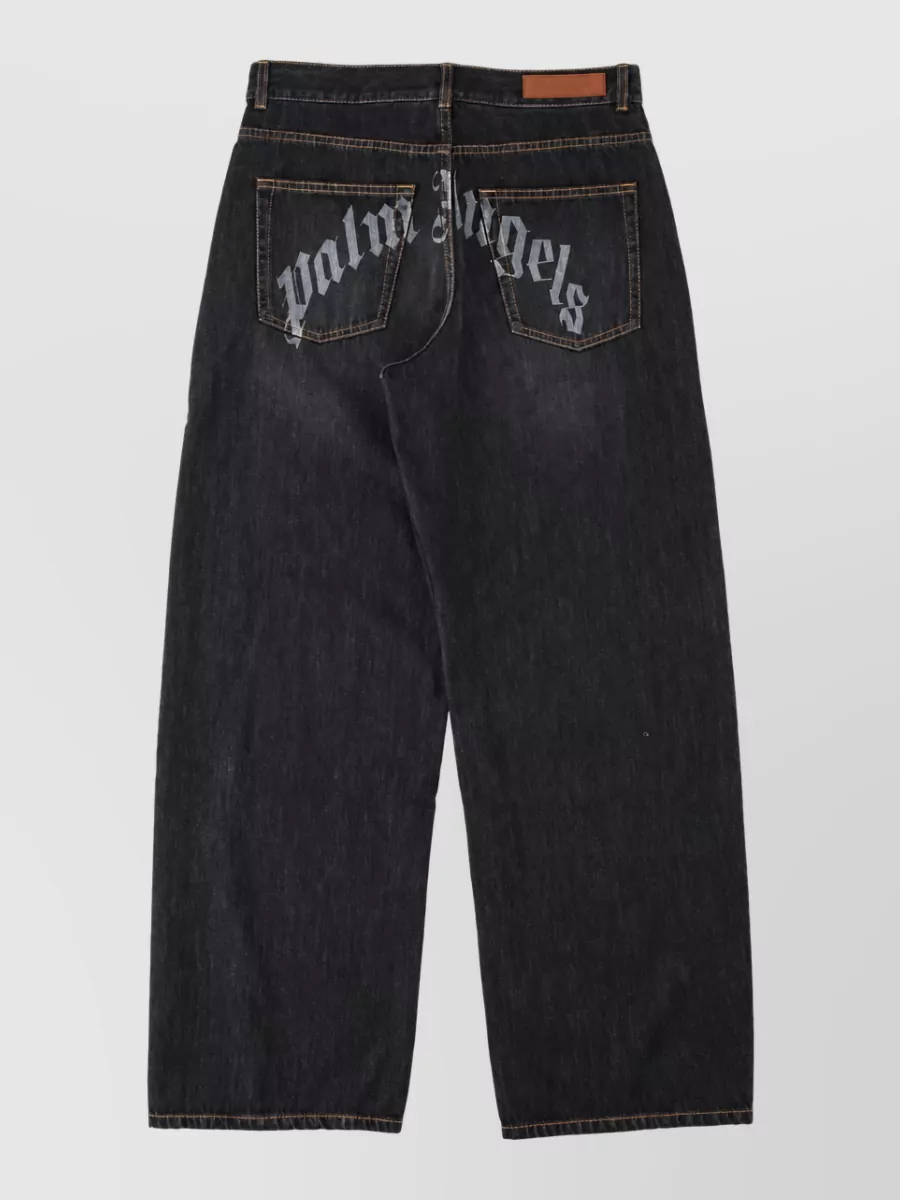 Palm Angels Wide-Leg Jeans