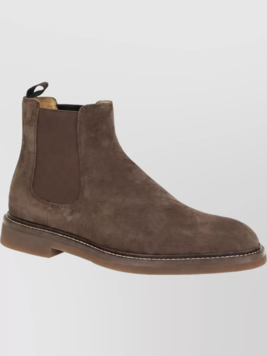 Brunello Cucinelli Leather Chelsea Boots