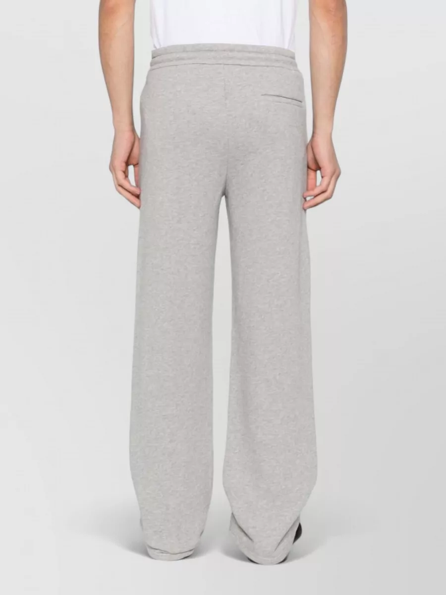 Emporio Armani Cotton Sweatpants Wide Leg Back Pocket