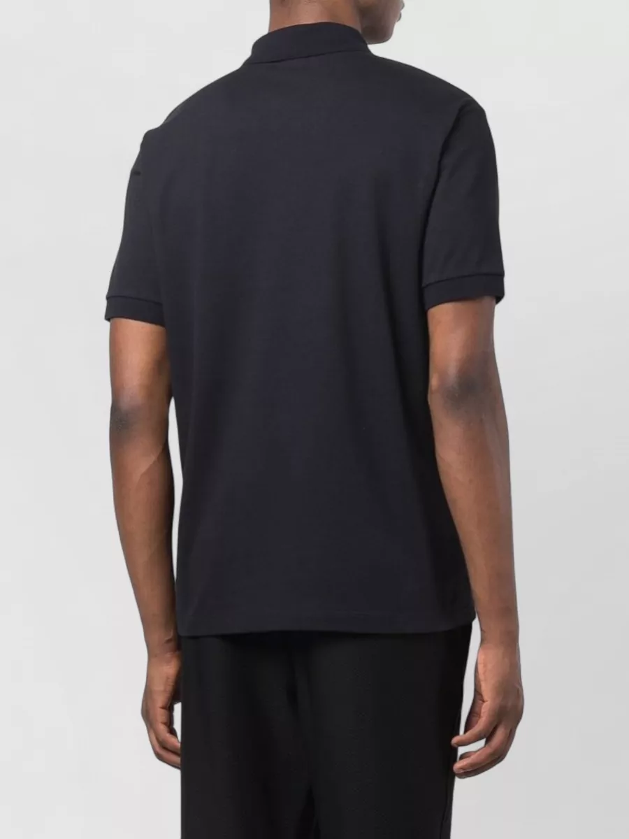 Giorgio Armani Stretch Cotton Piqué Polo Shirt Short Sleeves