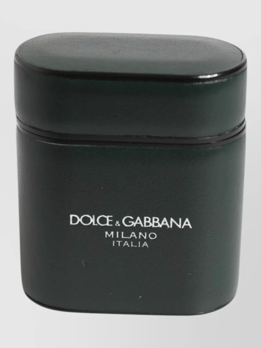 Dolce&Gabbana leather logo print airpods case