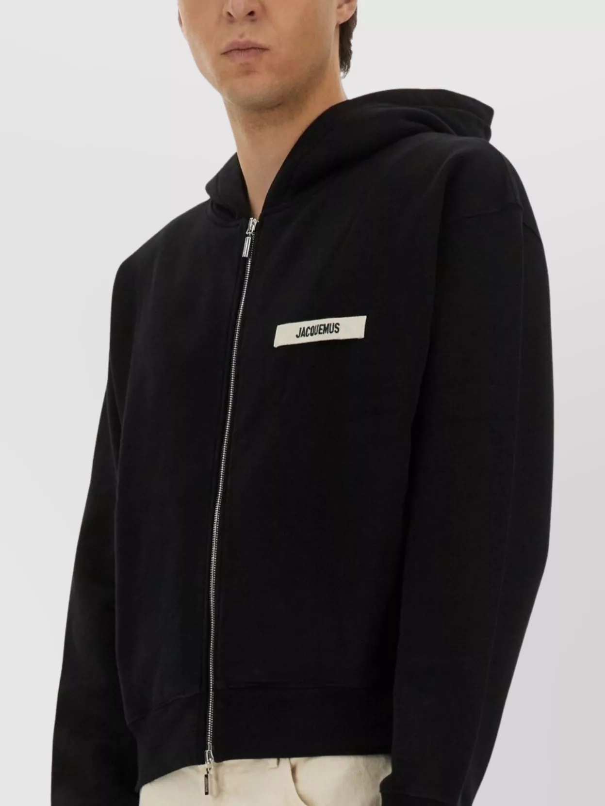 Jacquemus Ribbed Hooded Sweater With Cuffs And Hem