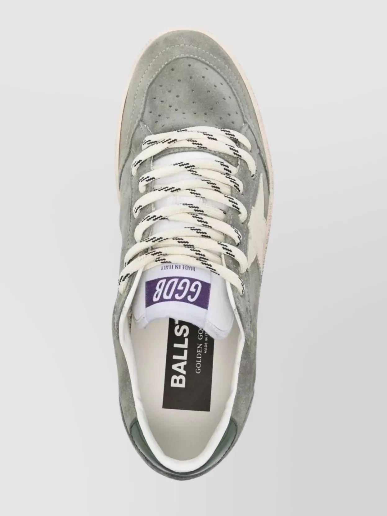 Golden Goose Suede Upper Sneakers With Leather Star And Heel