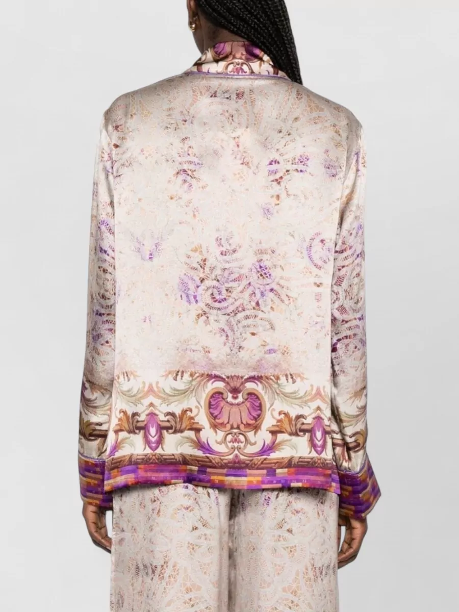 Pierre Louise Mascia Silk Floral-Print Blazer