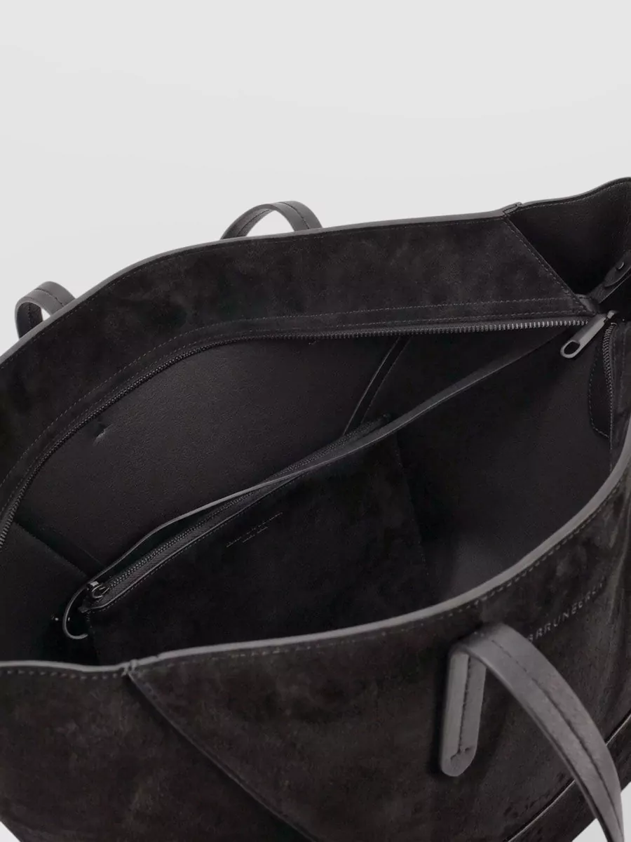 Brunello Cucinelli Monili Suede Leather Tote Bag