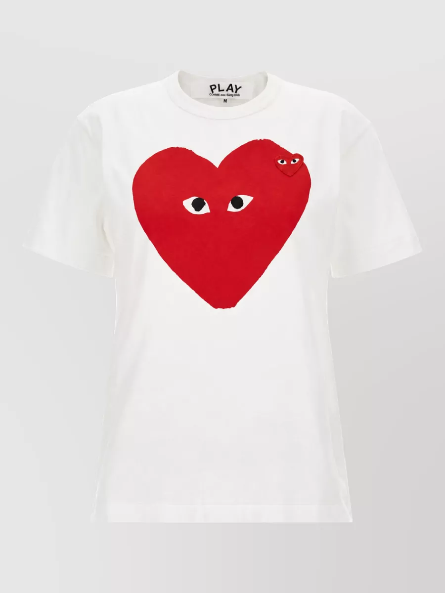 Comme des Garçons Play cotton double heart emblem t-shirt