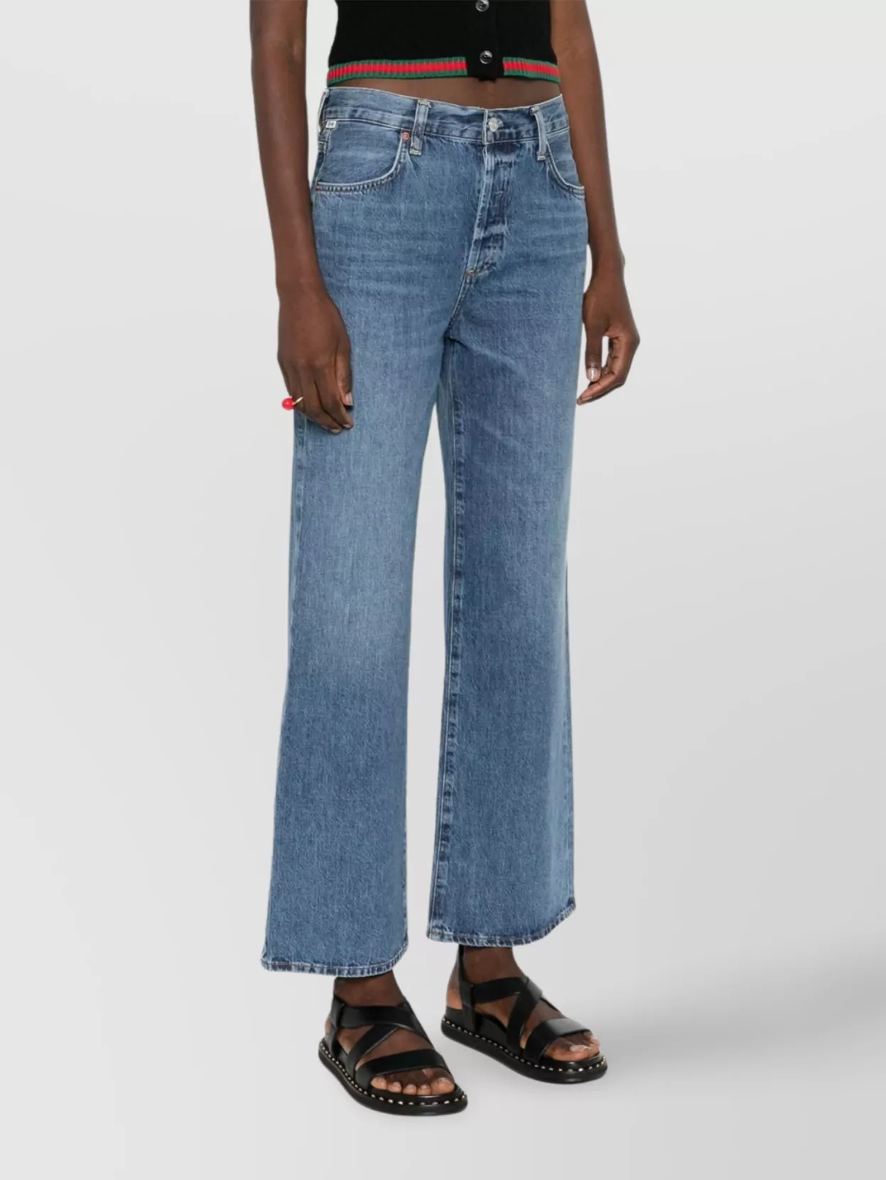 Citizens Of Humanity High-waisted Straight-leg Jeans Belt Loops