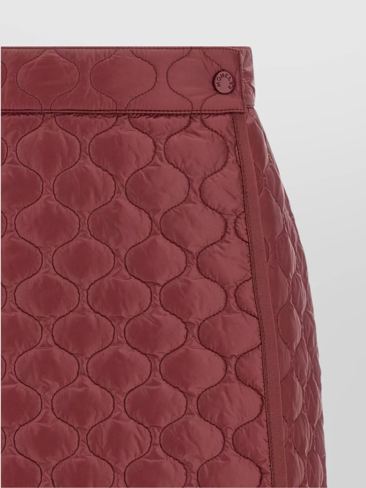 Moncler Quilted Wrap Skirt Button Detail