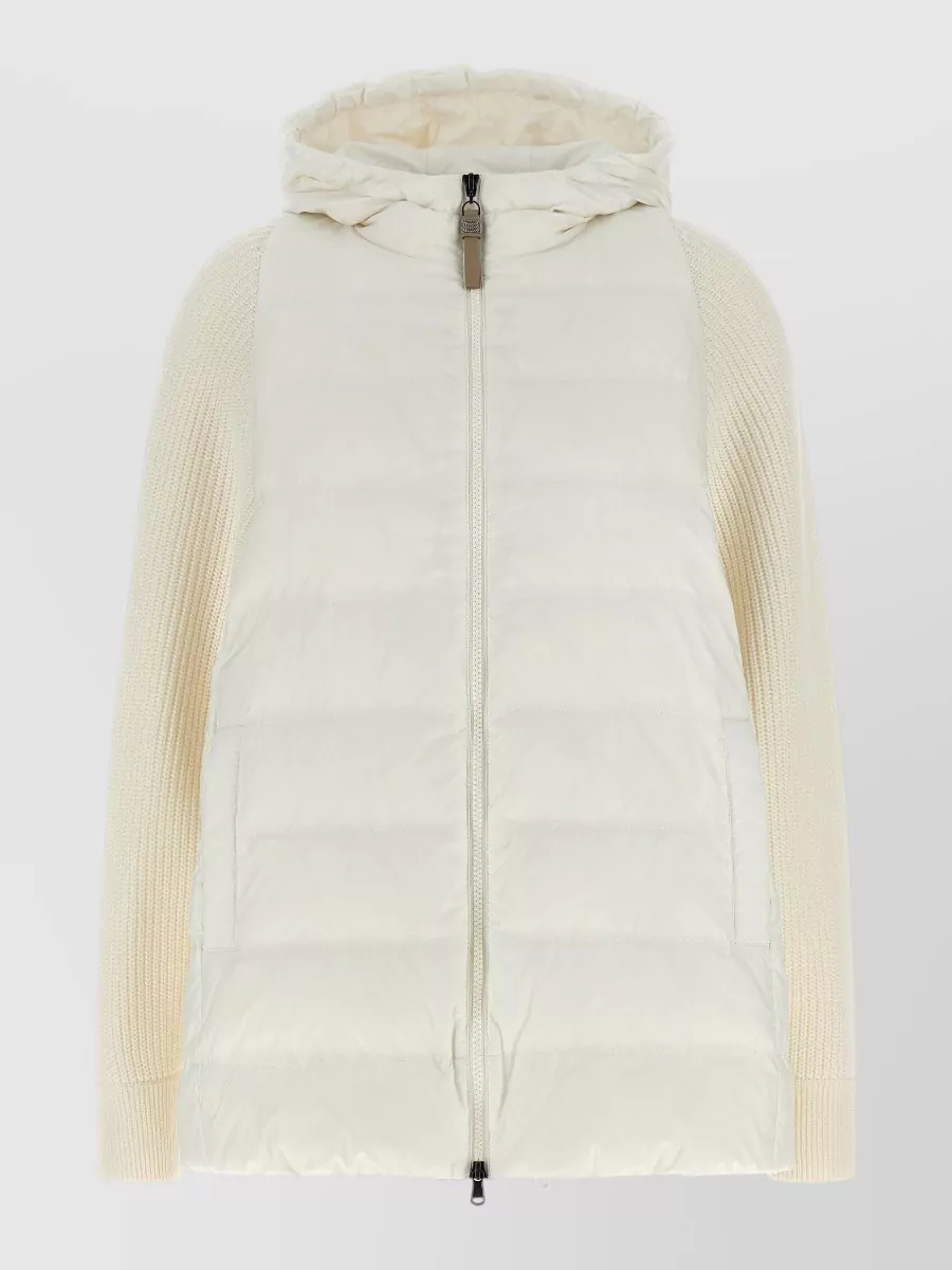 Brunello Cucinelli Down quilted hooded parka coat