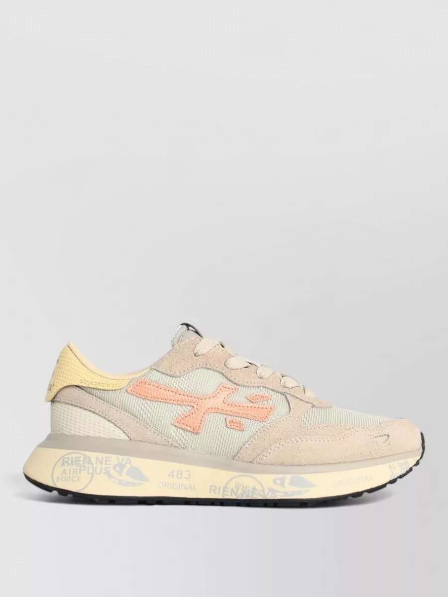 Premiata Lauryn 8184 Leather Sneakers Contrast Sole