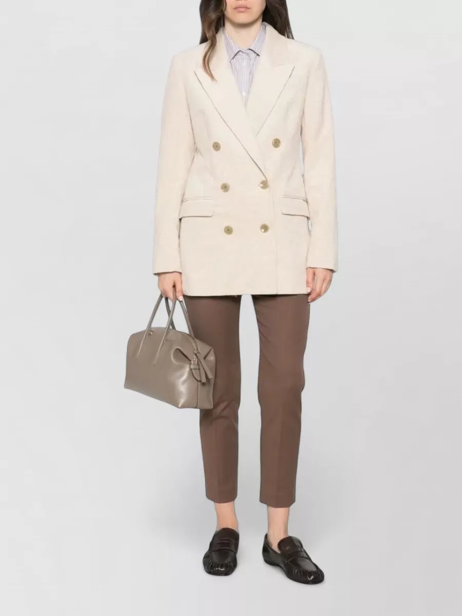 Brunello Cucinelli Cropped Slim-Fit Tapered-Leg Suit Trousers