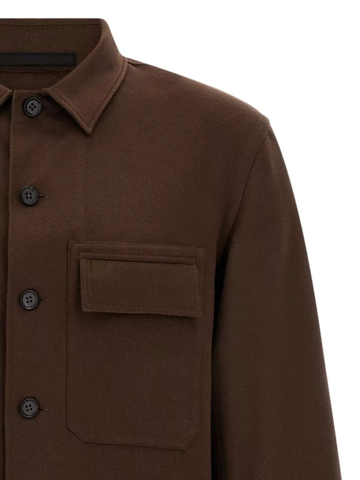 Zegna Long Sleeve Shirt Featuring Chest Pockets