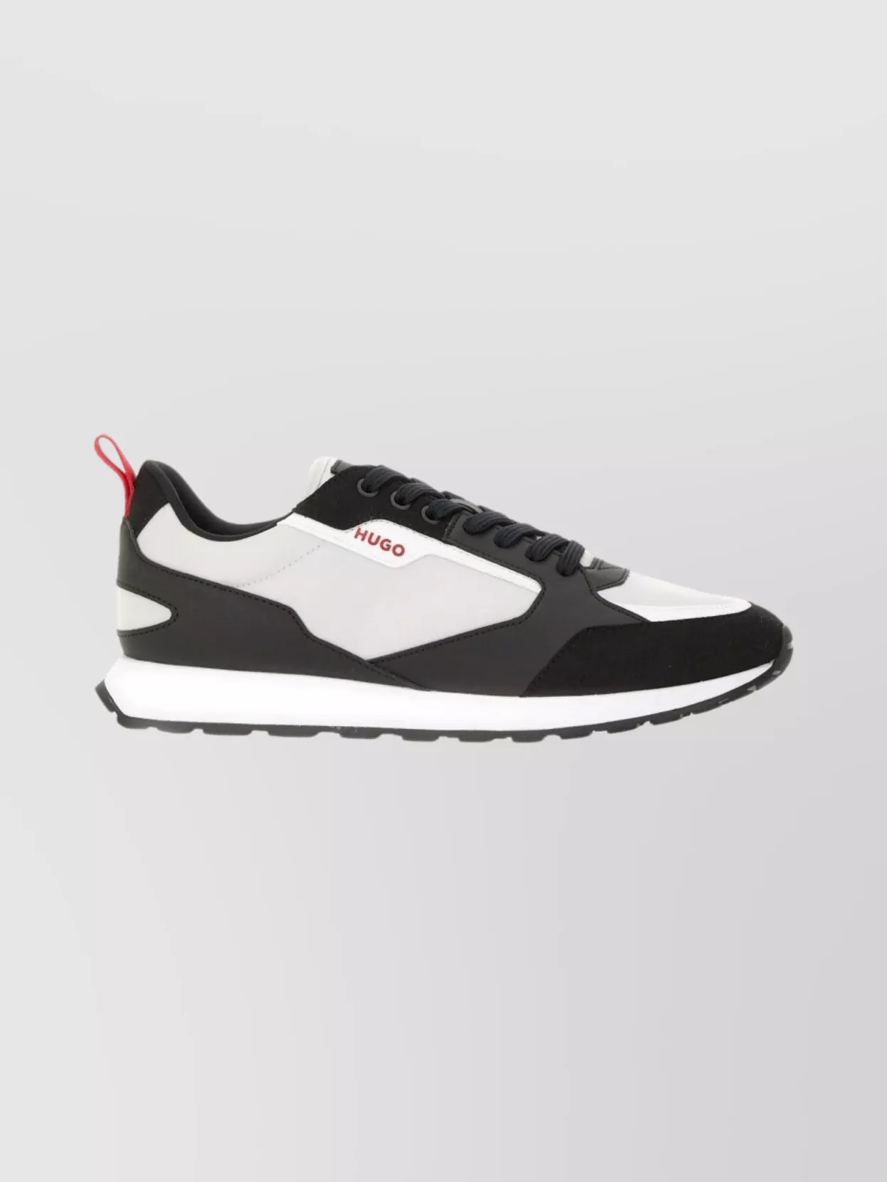 Hugo Sneakers With Contrast Panels And Pull Tab