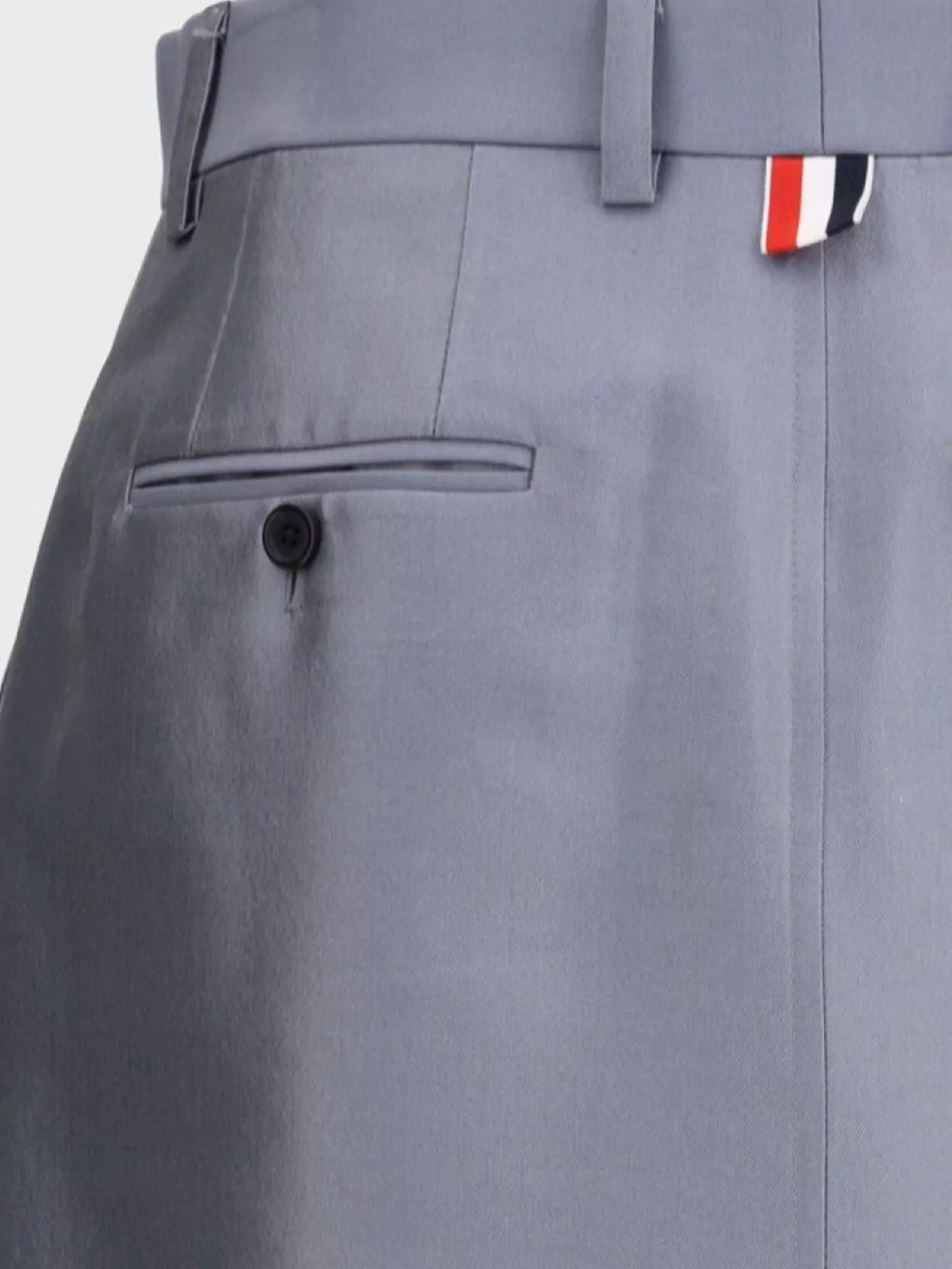 Thom Browne Tailored Midi Skirt Back Slit